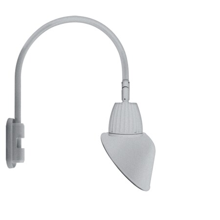 Rab GOOSENECK STYLE5 13W NEUTRAL LED 11" ANGLED CONE SHADE SIL GN5LED13NAC11S